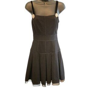 Juicy couture womens dressy  dress black Diamate trim are removable